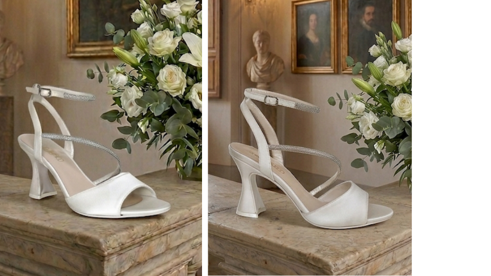 sandalo sposa bianco