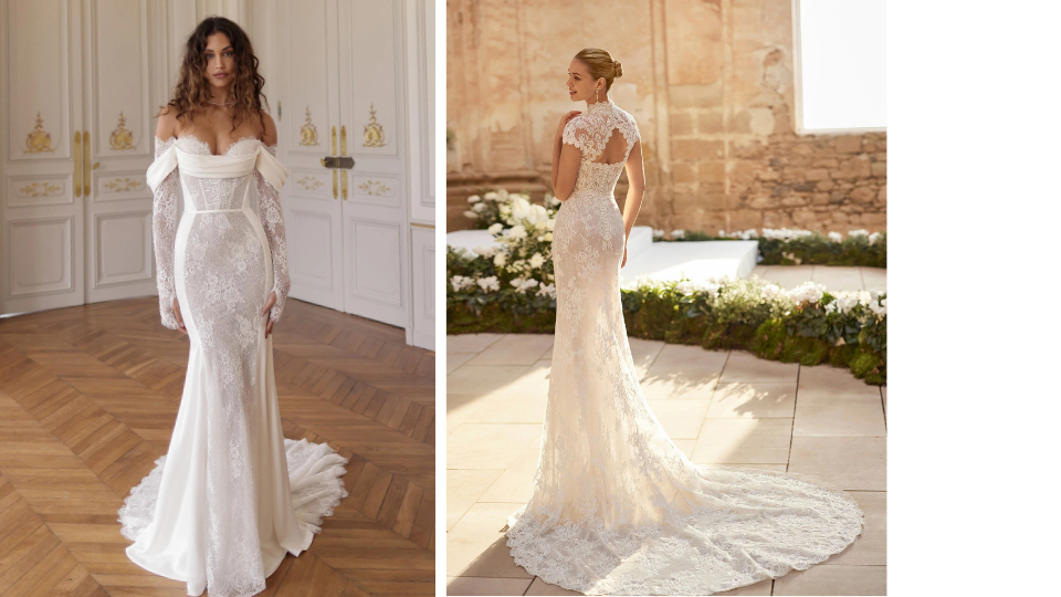 Abito da sposa in pizzo Verona Wonà Concept